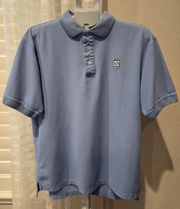 UNC Tarheels Finley Polo Style Shirt Mens Large DriWay Blue Short Sleeve - Picture 1 of 6
