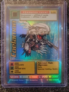Vintage Digimon CCG Battle Series 1 Holo Card Coelamon ST-36S - Picture 1 of 6