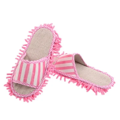  Putz Hausschuhe Mop Pantoffeln Haushaltsreinigungswerkzeuge Schatten - Bild 1 von 4