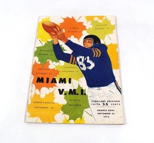 1952 VMI at Miami (Florida) programma di calcio universitario 26-09-52 - Foto 1 di 2