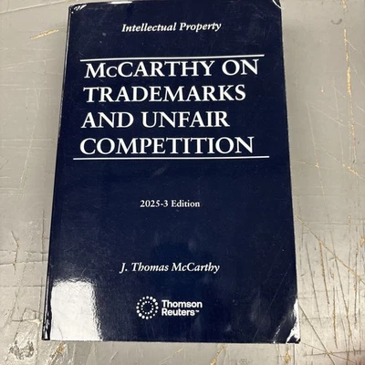 McCarthy on Trademarks and Unfair Competition 2025-3 Edition **Volume 1 Only** - Image 1 of 4