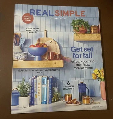 Real Simple VG Magazine Life Made Easier September 2024 Plan Your Next Getaway! - Image 1 of 2
