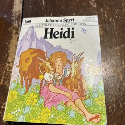HEIDI Illustrated Classic Edition 1977 Moby Paperback Book VTG Johanna Spyri Foto 1 de 4