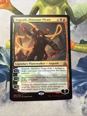 1x Angrath, Minotaur Pirate- FOIL- Rivals Of Ixalan- NM- Mtg Magic The Gathering - Image 1 of 2