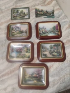Set Vintage Edizioni Limitate The Bradford Exchange Thomas Kinkade Hometown... - Foto 1 di 15