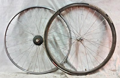 Shimano 105 Araya 700c Road Bike Wheel Set Suntour Superbe Freewheel 126/100 QR~ - Image 1 of 4