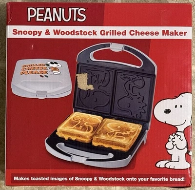 Quesera a la parrilla Peanuts Snoopy & Woodstock Cool Joe con caja y manual NUEVA Foto 1 de 3