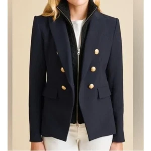 NUEVO CON ETIQUETAS Veronica Barba Mujer Lana Cable Upstate Dickey Esposas Negras Nuevo con Etiquetas 275 - Imagen 1 de 7