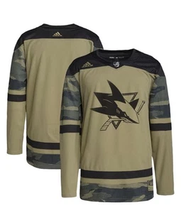 San Jose Sharks Military Appreciation Adidas Authentic Camo Trikot Herren Größe 54 - Bild 1 von 5