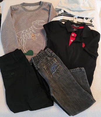 Lote de ropa para niños talla 4, 5 piezas, Tommy Bahama, polo de EE. UU., Carters y más usado en excelente estado Foto 1 de 4