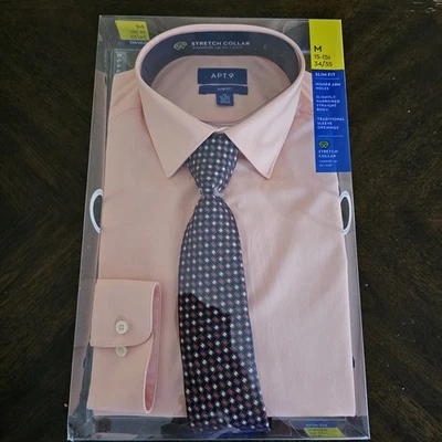Men's Medium Slim fit dress shirt w/tie In Package  - Image 1 of 4