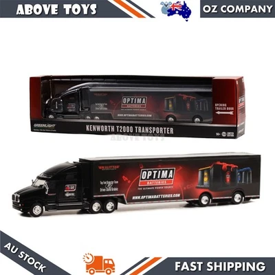Greenlight 1:64 Scale Kenworth T2000 Transporter Optima Batteries Diecast Model - Image 1 of 3