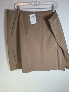 Talbots pantaloncino donna taglia 22W marrone pallido elasticizzato corto mini tasche NUOVO - Foto 1 di 9