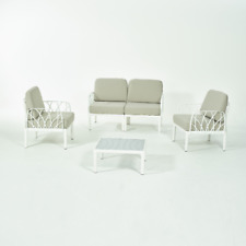 Living Room Garda From Garden 1 Sofa 2 Chairs And 1 Table Polypropylene White