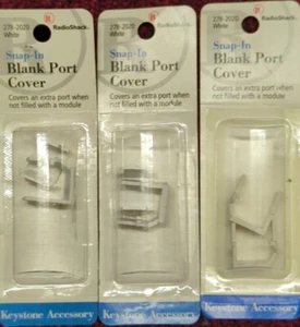 Lot Of 3 RadioShack - Snap-In Cover Inserts for Wall Plates - 2 Pack - 278-2020 - Picture 1 of 5