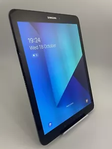 Samsung Galaxy Tab S3 Black Wi-Fi 32GB 9.7” 13MP 4GB Android Tablet Cracked - Picture 1 of 24