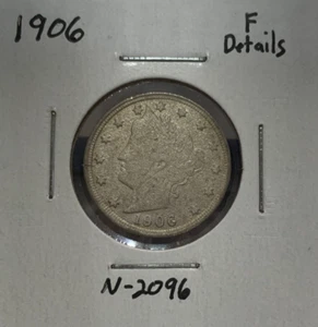1906 Liberty Head V Nickel ~ 5 Cent Stück ~ (F) feine Details ~ tatsächliche Münze N2096 - Bild 1 von 7