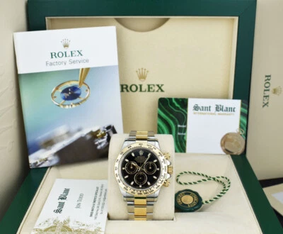 ROLEX - 18kt Gold & SS DAYTONA Black Index Dial 116503 - SANT BLANC - Image 1 of 4
