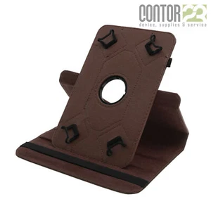 360° Universal Schutzhülle in BRAUN [für 7-8 Zoll-Tablets Tasche/Case/Cover] - Bild 1 von 6