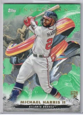 2023 Topps Inception #28 Michael Harris ll, Green RC, Atlanta Braves🔥 - Image 1 of 2