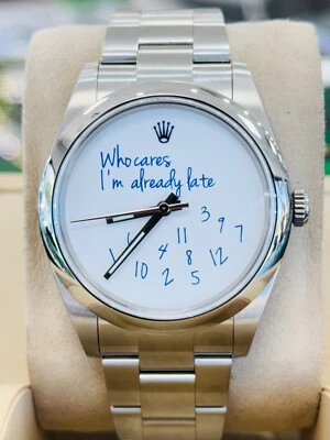 Rolex Oyster Perpetual 124300 Bracciale Oyster Argento Con Bezel Argento - Immagine 1 di 4