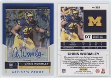2017 Score Signatures Artist's Proof /35 Chris Wormley #352 Rookie Auto RC