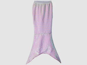 $199 Shade Critters Girl's Kids Pink Sequined Mermaid Tail Swimwear Skirt Size L - Picture 1 of 1