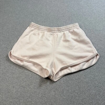 John Galt Shorts Women One Size (26x2) Pink High Rise Stretch Booty Made Italy - Image 1 of 4