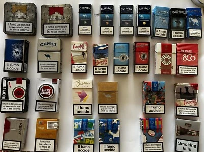Lotto Pacchetti Di Sigarette Vuoti Da Collezione - Immagine 1 di 4