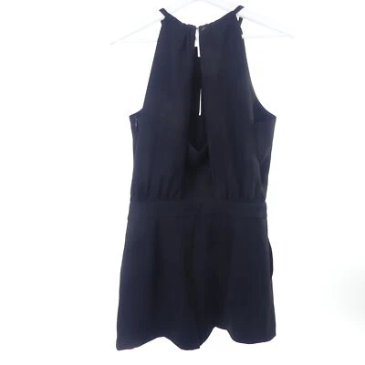 ZARA Overall Jumpsuit Playsuit Schwarz Gold Gr. S 36 - Bild 1 von 3