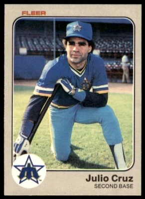 1983 Fleer Julio Cruz . Seattle Mariners #478 - Image 1 of 2