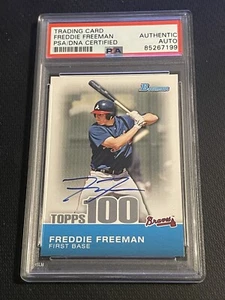 FREDDIE FREEMAN Signed Auto Autographed 2010 Topps Top 100 insert auto - Picture 1 of 1