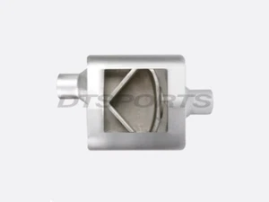 FLOWSOUND MUFFLER # 72441, 4″ x 10″ x 7″ Offset Inlet/ Center Outlet - Picture 1 of 1