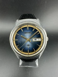 1973 Seiko LordMatic Men's Automatic Day Date Eng/Kanji 37mm Watch 5606-7270 - Foto 1 di 11