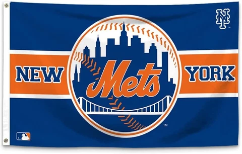 New York Mets Flag Large 3x5 Banner Logo Baseball MLB  FREE SHIPPING Cover