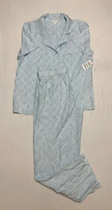 Charter Club Pajama Set Notch Collar Blue Sky M - Picture 1 of 4