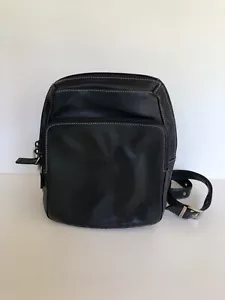 Perlina Black Backpack Small 8"X10" Excellent Condition Beautiful Leather - Picture 1 of 5