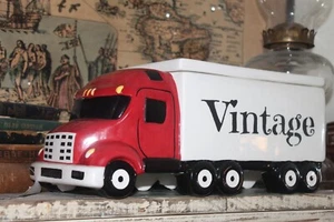 **CLEARANCE**Red Semi-Truck "Vintage" Cookie Jar - Picture 1 of 2