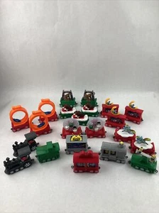 Lot 22 Holiday Express Moving Train 2017 McDonalds Happy Meal Toys Complete Set - Picture 1 of 9