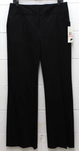Kenneth Cole Women's Essentials Black Dress Pants Stretch Bootcut Size 10 New - Picture 1 of 12