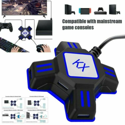 kx Tastatur Maus Konverter Adapter Ersatz für Switch/PS4/PS3/XBOX ONE Konsole DE - Bild 1 von 4