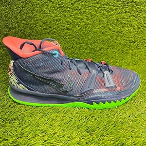 Nike Kyrie 7 Mens Size 14 Navy Blue Green Athletic Basketball Shoes Sneakers - Picture 1 of 11