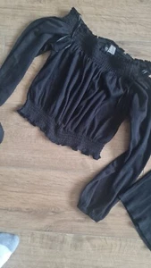 Ladies Girl Top H &M Size Xs Black great condiotion - Picture 1 of 1