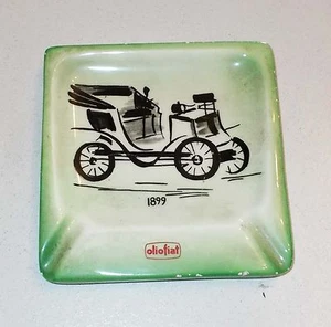 Portacenere Ceramica CIA MANNA TORINO C.I.A. PROMO OLIO FIAT Lenci POSACENERE - Picture 1 of 3