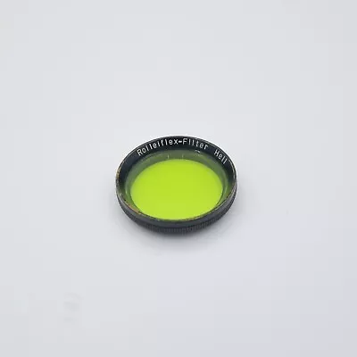 Rolleiflex Filter Hell 28.5 mm No. 445512 green vintage filter genuine #046 - Image 1 of 2
