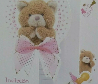 20 Invitaciones Babyshower  Espanol,Niña-Spanish-Baby-Shower-Invitations,Favors  - Image 1 of 4