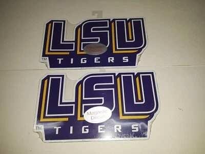 LSU Tigers Magnetic  Decal  9" x  5" ( Set of 4)  - Image 1 of 3