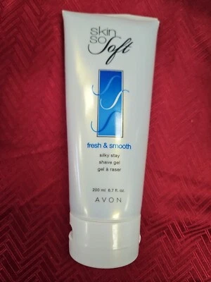 Avon Skin So Soft Fresh & Smooth Silky Stay Shave Gel 6,7 fl oz Selado Novo - Imagem 1 de 3