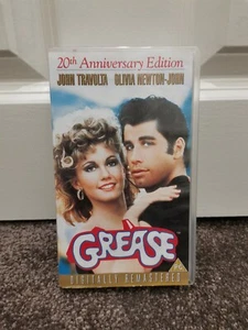 Grease (1978) VHS PG 110 min Musical Romance John Travolta Olivia Newton-John - Picture 1 of 2