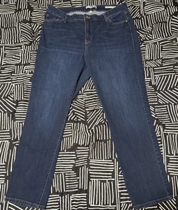 Code Bleu Size 20W Chelsea Classic  Straight Leg Stretch Denim Jeans Medium Wash - Picture 1 of 3
